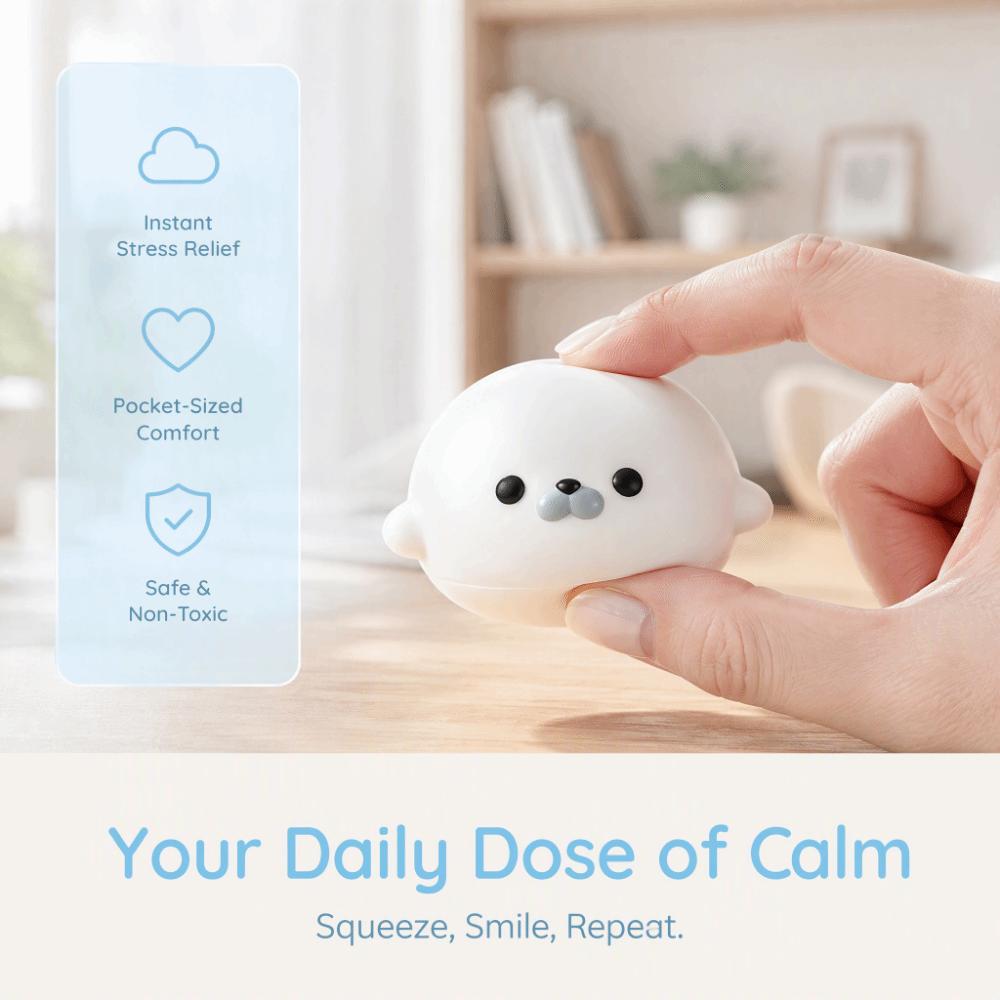 Slow Rising Seal Squishy Toy Soft Texture Seal Fidget Toy New Arrival Seal Squeeze Toys Office Use