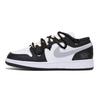 Air Jordan 1 Устойчивые к истиранию Нескользящие Низкие Винтажные Баскетбольные Кроссовки Мужские Черный Белый Серый 553558-131(Команда85-)