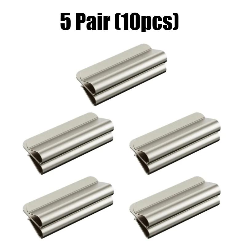 1-10 Pair Magnetic Curtain Clips Nail Free Blackout Closure Clips Keep Curtain Closed Prevent Light Leaking for Bedroom Office