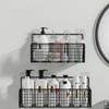 Storage Wall Mounted No Punching Bathroom Shelf Kitchen Accessories Storage Basket Hanging Basket