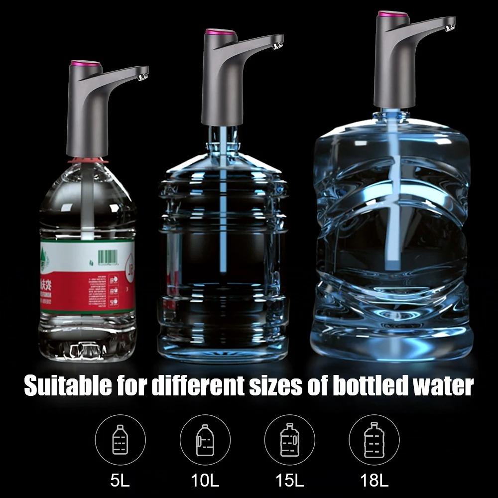 UNTIOR Button Dispense Automatic Gallon Bottle Drinking Switch Touch Control Electric Water Pump Button Dispenser USB Charging