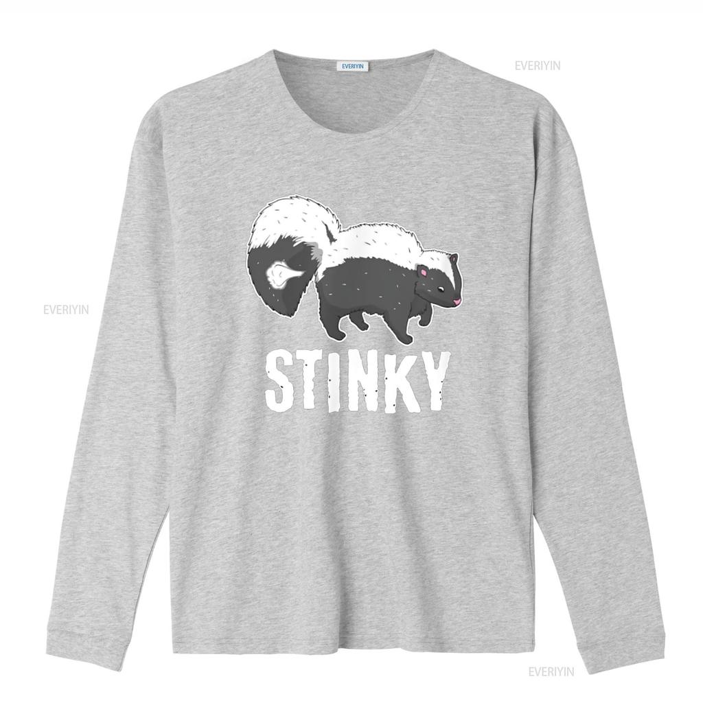 Stinky Skunk Smell Polecat Mammal Animal Lover Kids T Shirt vintage Washed homme Versatile Unisex Breathable fashion Stretched