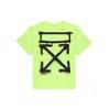 Футболка с круглым вырезом и короткими рукавами с принтом Spray Arrows SS20 Мужские топы Флуоресцентно-зеленый OMAA038R201850156210