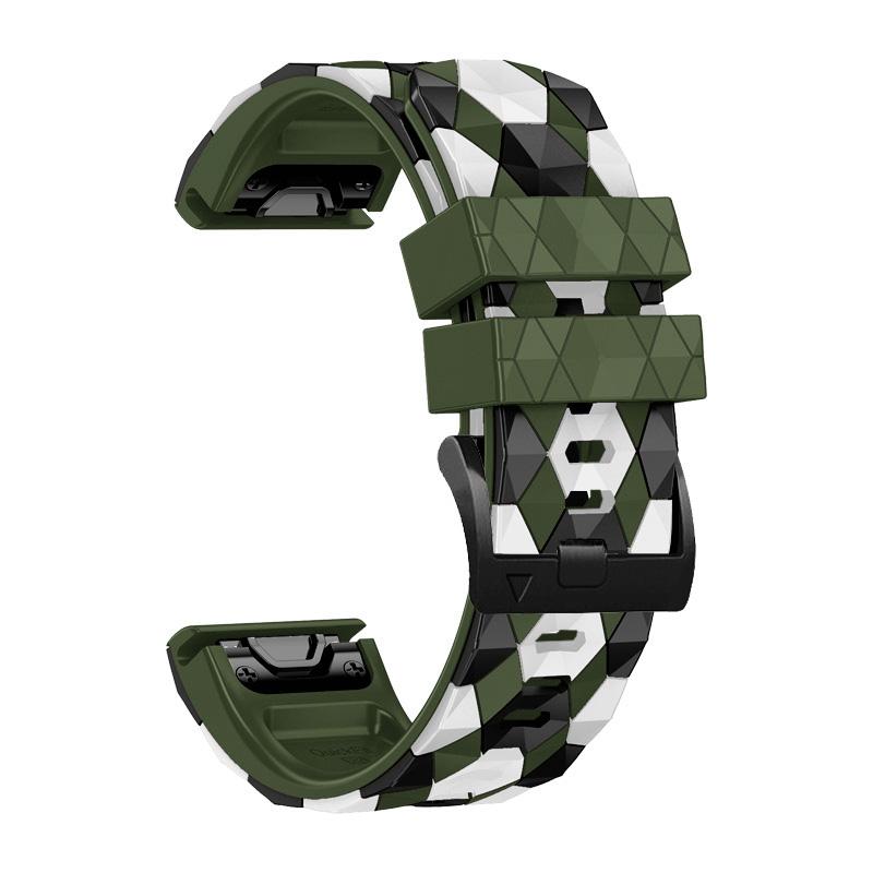 Быстросъемные ремешки для часов 22 26 мм для Garmin Fenix 6 6X Pro 7 7X 5X 5 Plus 3HR Силиконовый ремешок Easyfit С рисунком в виде футбольного мяча