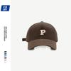 P standard versatile cap men's and women's soft top baseball cap simple big head show face small running sports hat