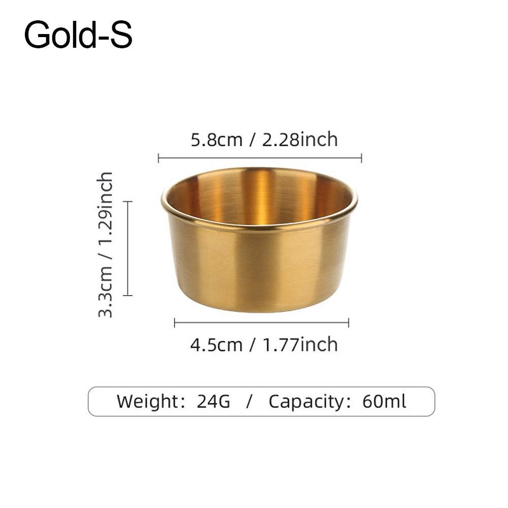 Stainless Steel Dipping Bowl Mustard/Salad/Tomato Sauce Sauce Dish Seasoning Dishes