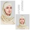 Мусульманская мода Однотонная повязка на голову крест-накрест с интегрированным пескозащитным шарфом