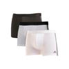 Mid-Rise Solid Color Anti-Chafing Quick-Dry Stretch Cotton Boxer Briefs 3-Pack Men Underwear 4A2M02-908