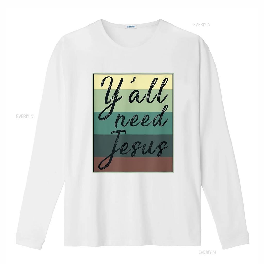 You All Need Jesus T Shirt vintage Washed Slightly Casual Comfortable Stylish fashion designer clothes Breathable graphic homme