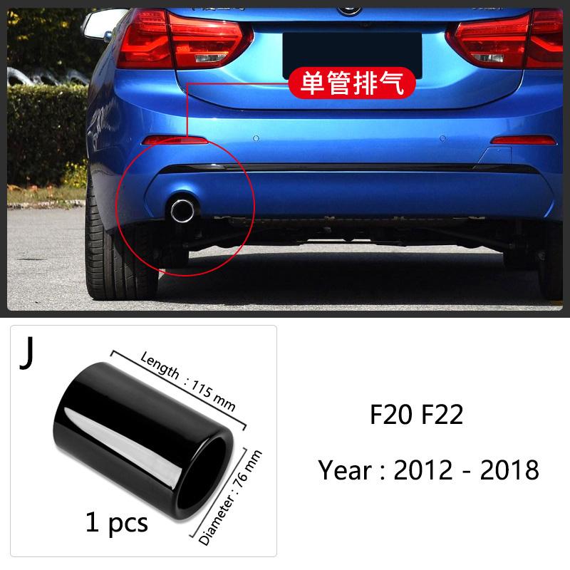 Для BMW 1 2 3 4 5 Серии X1 3GT F20 F22 F30 F32 F34 F36 F10 F48 Авто-стайлинг Нержавеющая сталь Насадки на глушитель выхлопных труб автомобиля