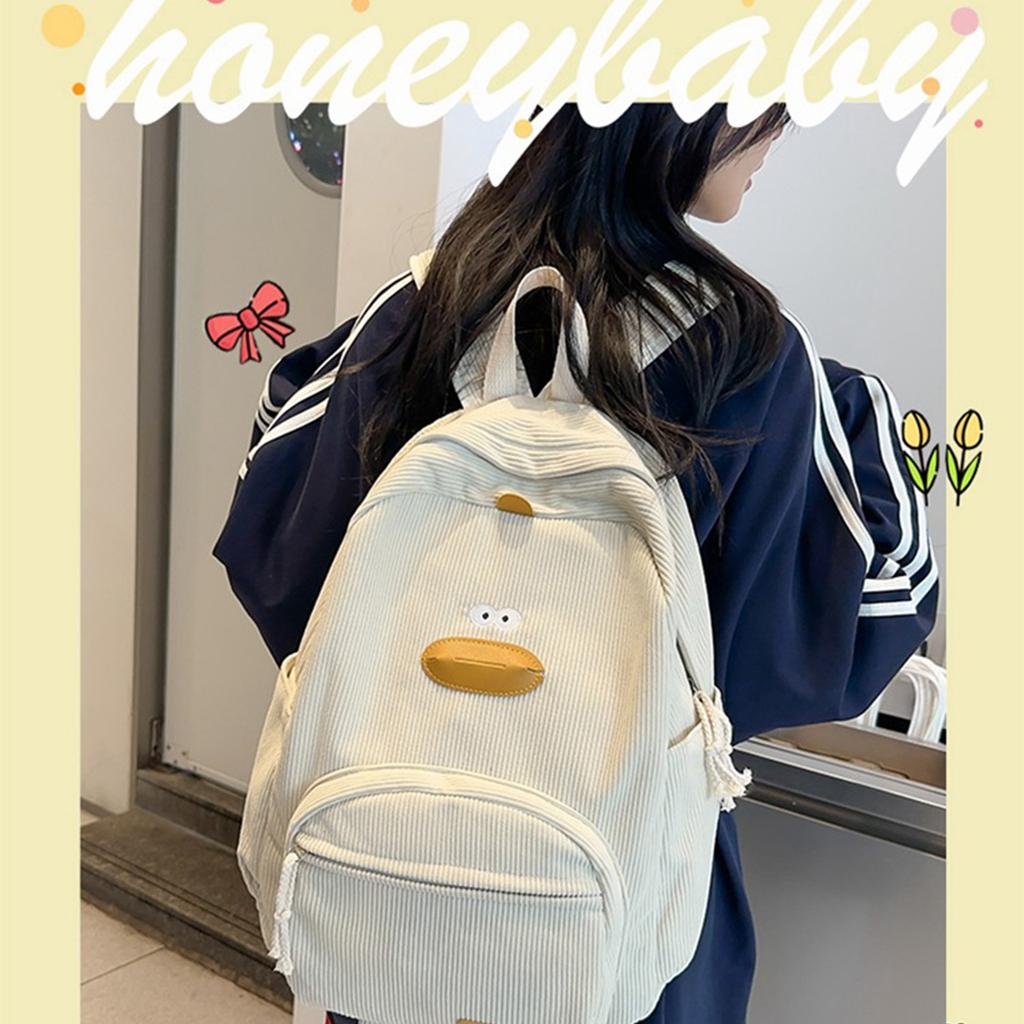 Рюкзак из вельвета с рисунком для девочек-подростков, детский дорожный рюкзак, большая вместительная сумка через плечо, рюкзак для ноутбука, школьная сумка