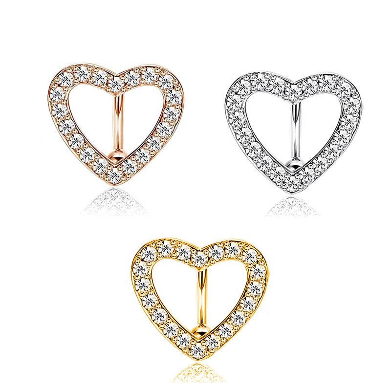 Кольцо для пупка из меди и циркона в европейском и американском стиле – сексуальное украшение для пирсинга