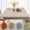 1шт водонепроницаемый чехол для стола искусственная кожа эластичная скатерть протектор для скатерти коврик для стола кухня