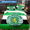 Sporting Portugal Crest 3pcs Bedding,Including 1pc Duvet Cover And 2pcs Pillowcases Perfect for Christmas,Ideal for Bedroom, Dormitory