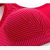 The New Large Size and Thin Section Gather Beautiful Back Bra No Steel Ring Underwear Big Breasts Show Small Anti-sagging Breast Bra Women
