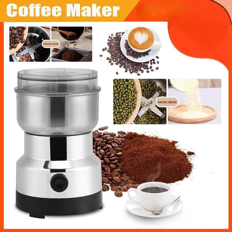 Electric Stainless Steel Coffee Bean Grinder Home Kitchen Milling Machine