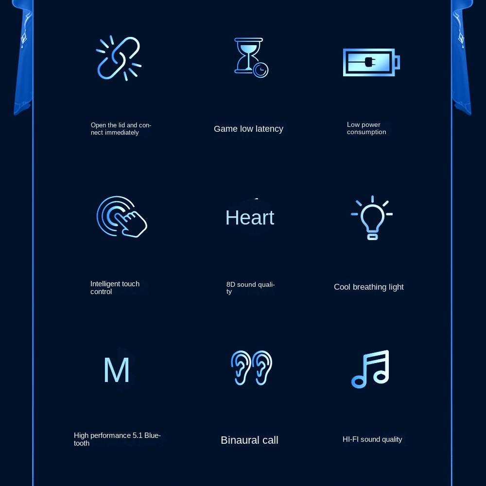 С микрофоном TWS Pro60 Bluetooth наушники с креплением на ухо портативные спортивные