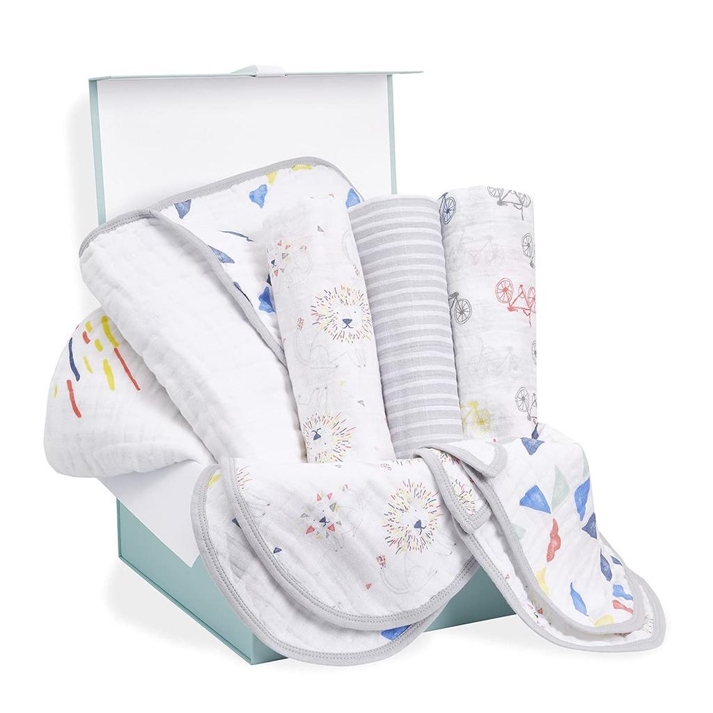 Aden Anais Japanese Baby Gift Newborn Gift Set Leader of the Pack ANGC10003 + (Authentic Product)