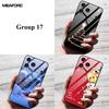 For iPhone 16E 16 Pro Plus Case 17 Pro Max Tempered Glass Hard Back Cover iPhone17 Air Fashion Cases Bumper Luxury Fundas Shells