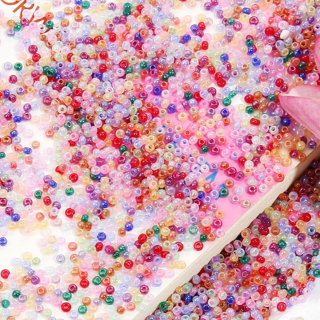 2 мм 2700 шт. имитация нефрита, стеклянные бусины-разделители для мороженого для ювелирных изделий, аксессуары ручной работы «сделай сам»