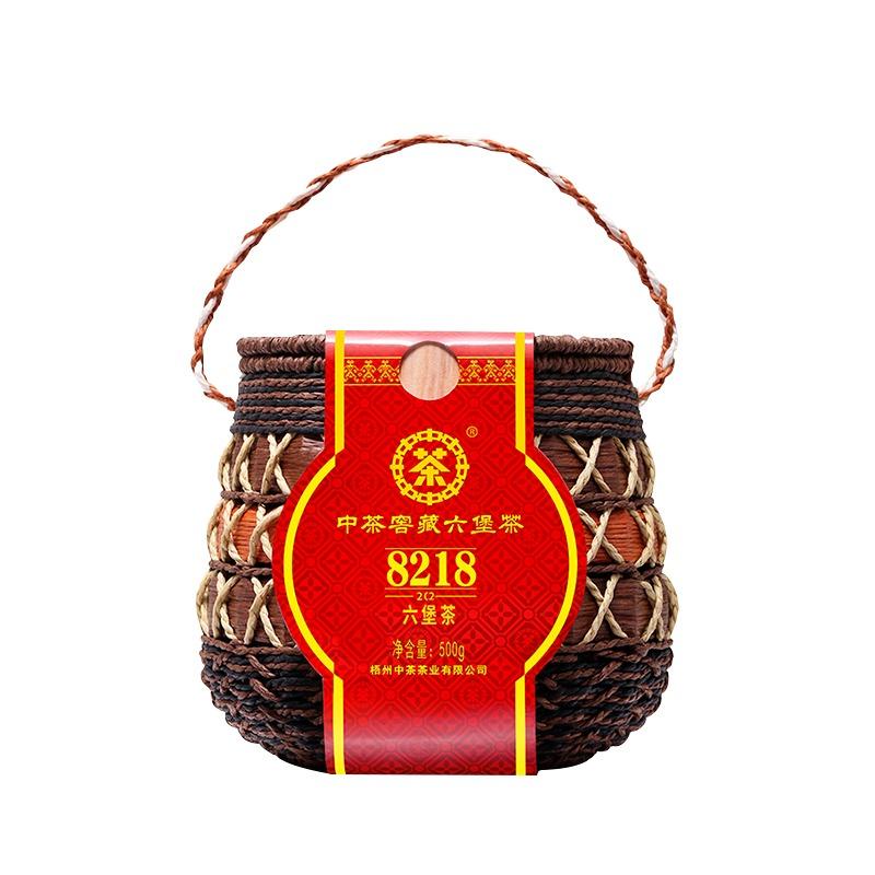 Китайский чай Liu Pao Tea 8218 Basket Wuzhou LiuBao Tea Черный темный чай 500г