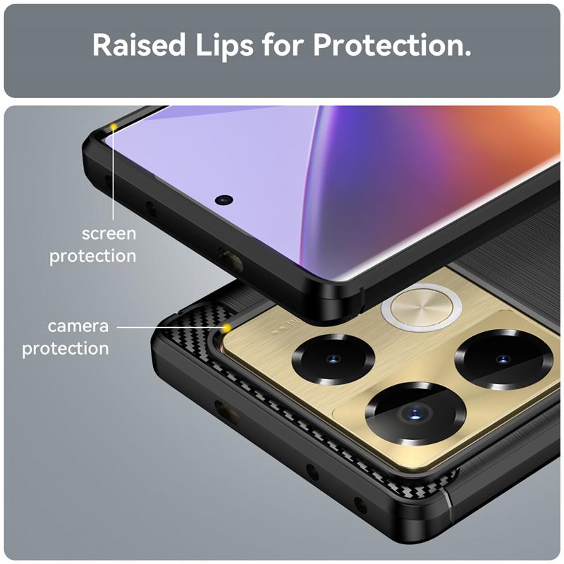 Чехол для Infinix Note 40 Pro Plus для Infinix Note 40 Pro 4G 5G, противоударный мягкий силиконовый защитный бампер 6,78 дюйма