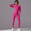 Zipper Yoga Jumpsuit Body Training Dance Jumpsuit Women Gym One Piece Suit Sexy Push Up Sports Suit
