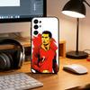 Чехол для телефона Криштиану Роналду Черный Силиконовый Мягкий Для Samsung S25,S24,S21,S22,S23,S30,Ultra,S20,Plus,Fe,Lite