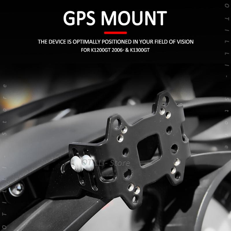 Новый K 1200 GT Для BMW K1200GT 2006- Мотоциклетное ветровое стекло Стойка Держатель Телефон Мобильный Телефон Навигация GPS Пластина Кронштейн K1300GT