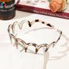 Non-slip Toothed Headband For Pressing Bangs And Broken Hair, Black And Brown Face Washing Hair Accessories For Women