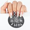 Manicure Santa Claus Christmas Nail Stamping Plates Nail Stamp Polish Templates Stencils Molds