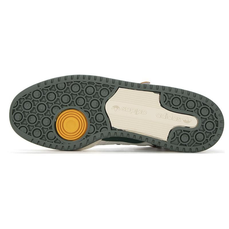 Adidas Forum 84 High Off White Team темно-зеленые унисекс кроссовки кремовый студенческий-зеленый кремово-белый GW4328