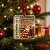 Money Gift Decor Christmas Cash Holder Ornament, Acrylic Angel Santa Cat Transparent for Xmas Tree, Holiday Party Hanging Decoration with Lanyard Easy