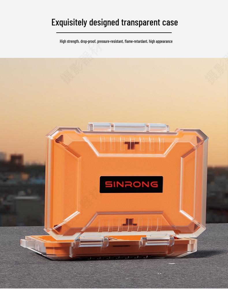 Waterproof Transparent SD Card and USB Drive Storage Box - Dustproof with Multi-functional Camera Memory Slots