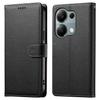 DF-012 Чехол для Xiaomi Redmi Note 13 Pro 4G Кожа с текстурой личи Магнитная застежка Кошелек Подставка Чехол для телефона с ремешком на запястье