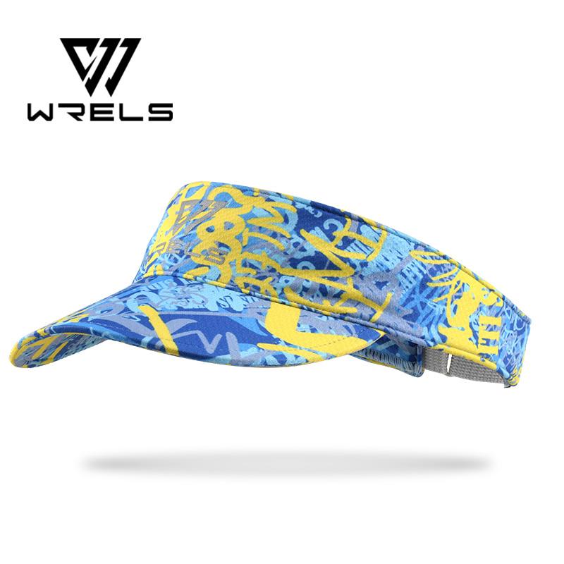 WRELS Спортивная кепка-козырек для защиты от солнца, дышащая, быстросохнущая, с открытым верхом, складная, легкая, для велосипеда, путешествий, гольфа