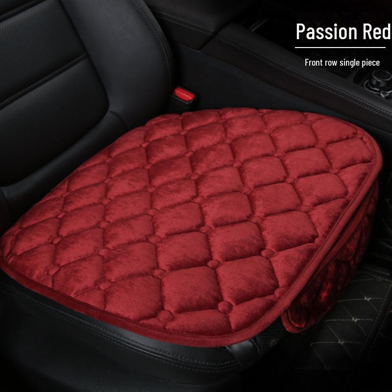 Комплект зимних плюшевых нескользящих подушек для автомобильных сидений - 3 шт., универсальная посадка