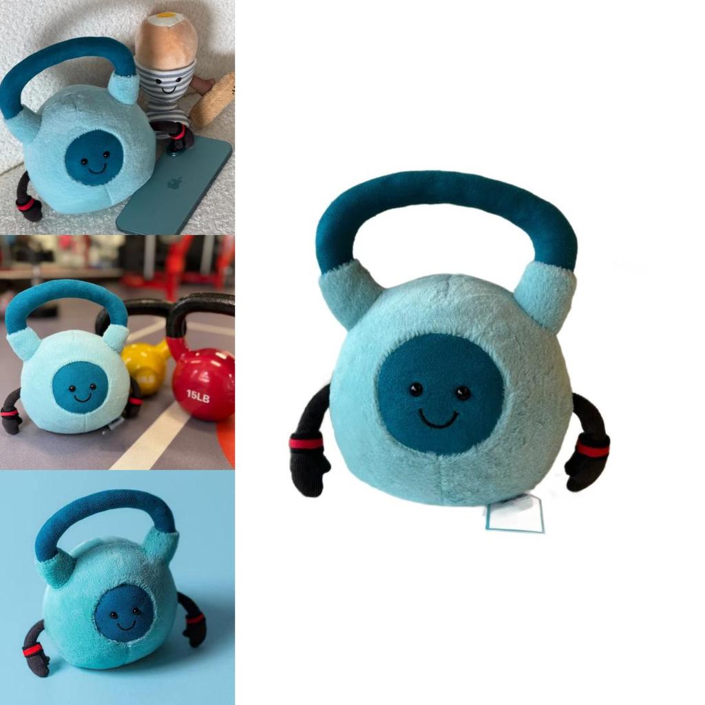 Amuseables Jellycat Гантель для тренировок Плюшевая игрушка с мягким коротким плюшем Для подарка и коллекции