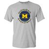 Футболка с круглой эмблемой баскетбольной команды Michigan Wolverines - Спортивно-серый
