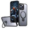 Для iPhone 16 Pro Магнитный чехол для телефона Матовый на ощупь Вращающаяся подставка Креативный для Apple 15 Защитный чехол