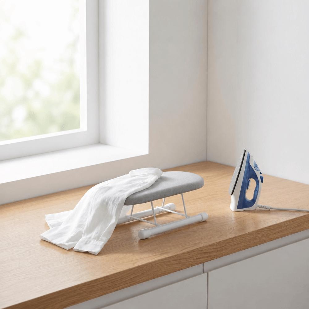 Folding Sleeve Ironing Board Gray Desktop Rack Space Saving Ironing Panel Household Ironing