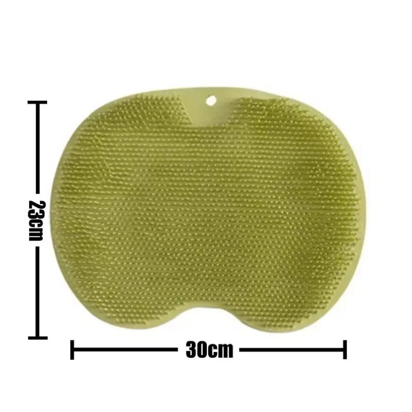 Wash The Foot Brush Body Cleanser Silicone Sponge Bath Massage Mat Shower Back Brush Wall Mounted Foot Wash Mat With Suction Cup