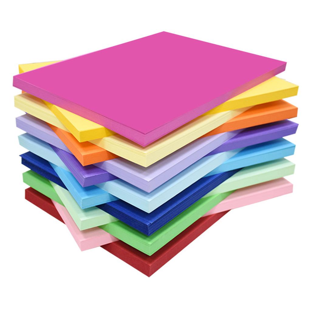 50 листов цветной бумаги, бумага для оригами ручной работы, цветная бумага для оригами 8K, двухсторонняя для художественного ремесла, школы искусств