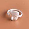 Xiaomi BF CLUB 925 Sterling Rings for Women Simple Geometric Handmade Irregular Retro Boy Girl Face Ring Allergy For Birthday Gift