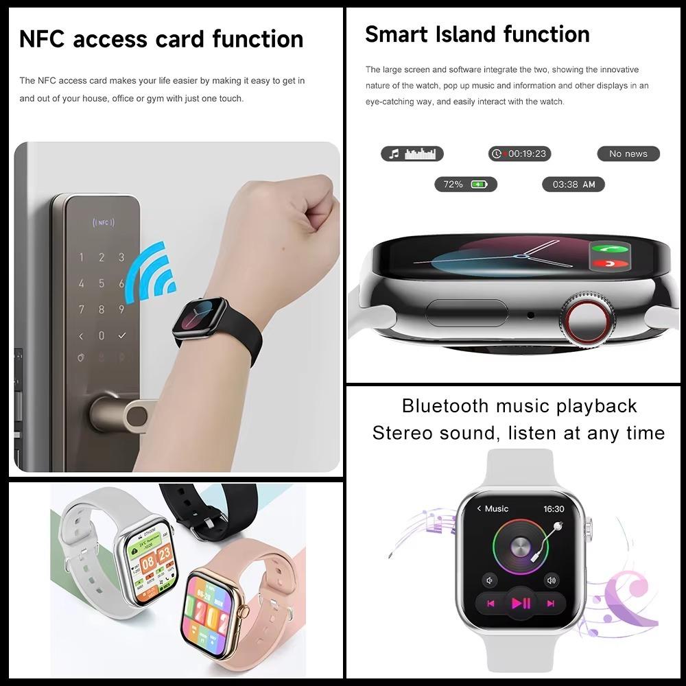 Новые часы 10 Смарт-часы для мужчин Heart Rate BT Call Smart Island Always Display 100+ Sports Modes Smart Watch