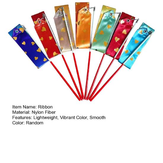 Лента для художественной гимнастики, яркий цвет, очень мягкая, гладкая, гибкая, палочка для танцоров, вращающаяся танцевальная лента для детей