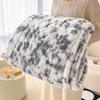 Fashion Tie Dye Bubble Plush Blanket Soft Artificial Rabbit Fur Throw Blanket for Sofa Bed Spring Autumn Warm Office Nap Blanket