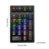 Bluetooth-совместимая цифровая клавиатура Беспроводная цифровая клавиатура Numpad 21 клавиша Портативная для финансового учета Тихая цифровая клавиатура