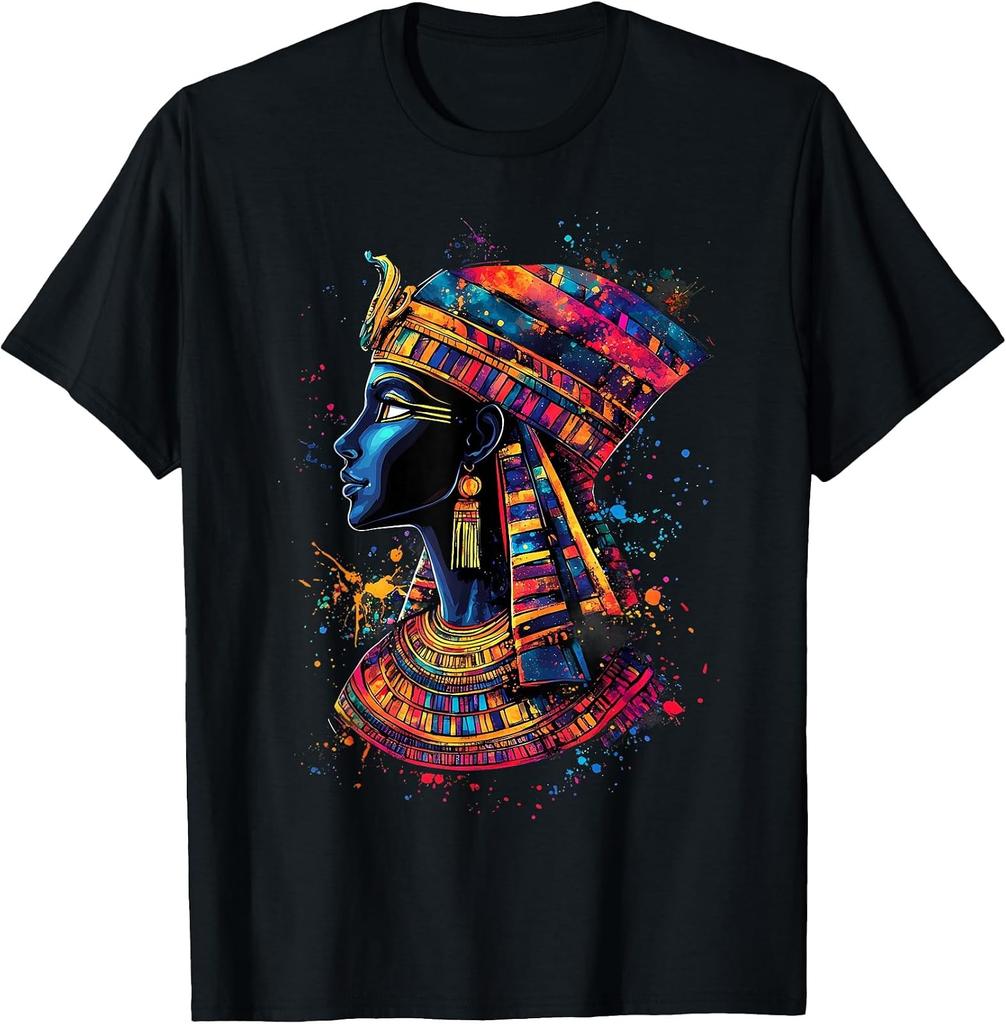 Tutankhamun Inspired Artwork T-Shirt - Ancient Egypt Mythology Design