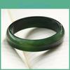 Grass Green 14mm Agate Natural Bracelet Fashionable Charm Agate Bangle Jade Bracelet Womens Gift